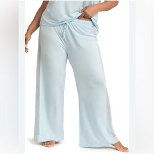 HoneyLove Light Blue Wide-Leg Lounge Pants blisswear glacier size 3X